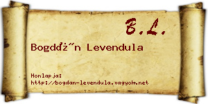 Bogdán Levendula névjegykártya